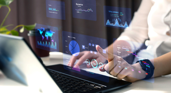 Retail performance dashboard with real-time analytics for sales, margins, SKUs, and store-level insights