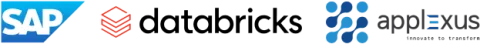 sap databricks applexus logos