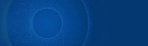 A blue background with a circular pattern abstract