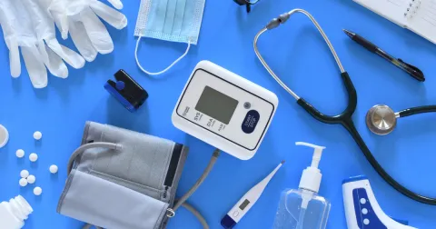 Banner image showcasing advanced medical equipment including diagnostic tools, surgical instruments, and monitoring devices, symbolizing the company's commitment to healthcare innovation and quality patient care.